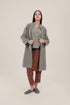 Short coat in furry wool blend